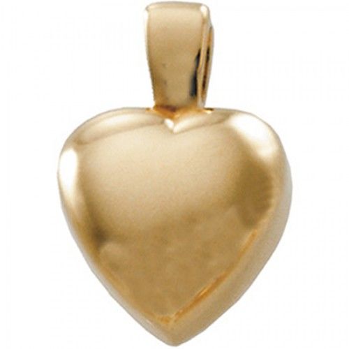 New 14k Yellow Gold Heart Pendant - 16 X 18mm