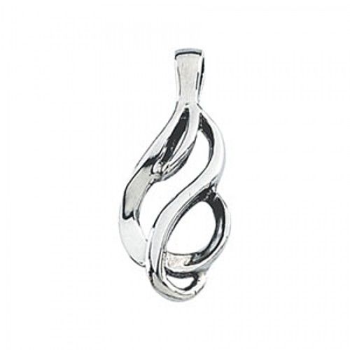 14k White Gold Fashion Pendant 22.00 X 09.50mm New