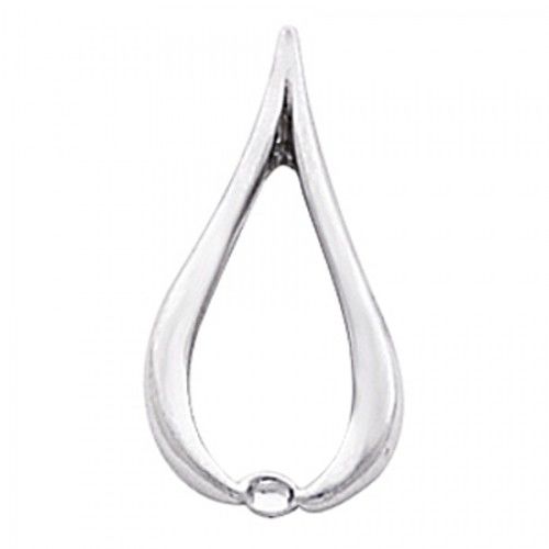 14k White Gold Fashion Pendant 21.50 X 11.25mm New