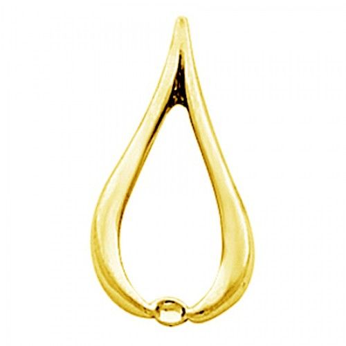 14k Yellow Gold Fashion Pendant 21.50 X 11.25mm New