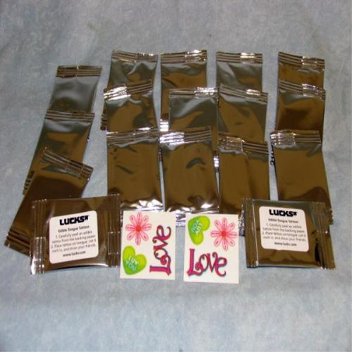 Valentine Tongue Tattoos Case Pack 4