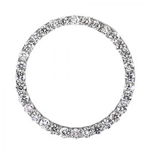 New Platinum Diamond Pendant - 1/2 Cttw
