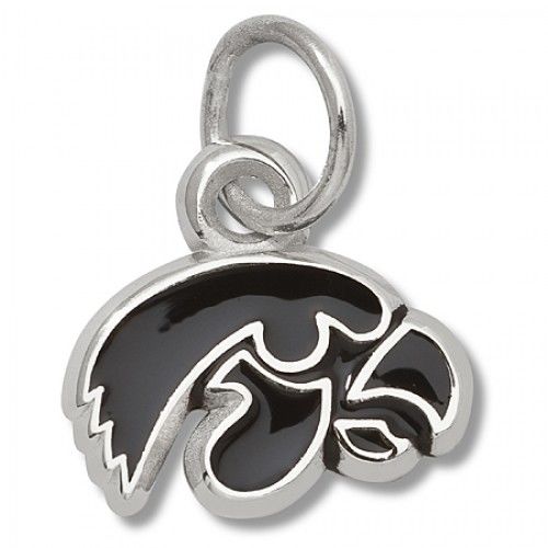 Ncaa University of Iowa Hawkeyes Pendant - 9 X 6mm