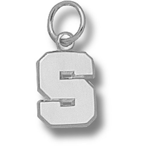 Michigan State Univ. ""S"" Spartans Pendant - Sterling Silver