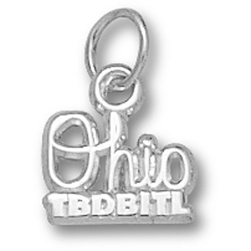 Sterling Silver ""Ohio Tbdbit"" Ohio State Univ. Buckeyes Pendant