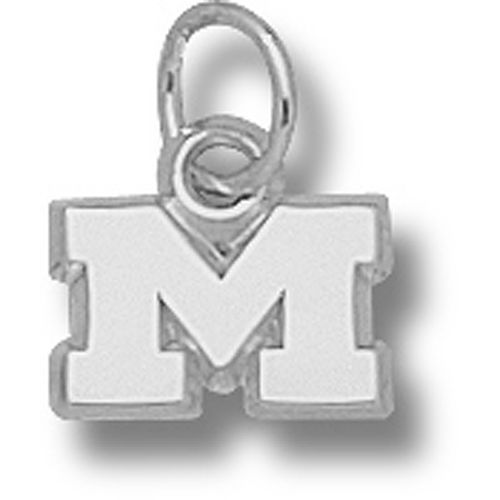 Sterling Silver University of Michigan ""M"" Wolverines Pendant