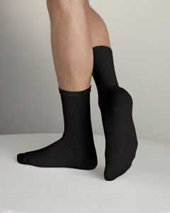 Men's Black Crew Socks