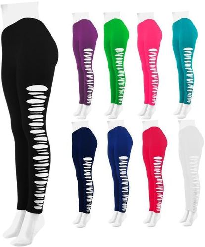 Ladies Footless Ripped Tights Case Pack 30