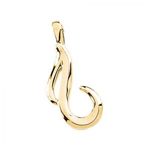 Ladies' 14k Yellow Gold Freeform Pendant - 2.2 Grams