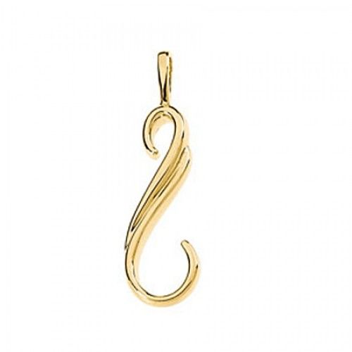 Ladies' 14k Yellow Gold Freeform Pendant - 2 Grams