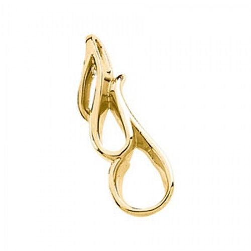 Women'S 14k Yellow Gold Freeform Pendant - 2.2 Grams