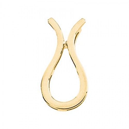 Womans 14k Yellow Gold Freeform Pendant - 1.4 Grams