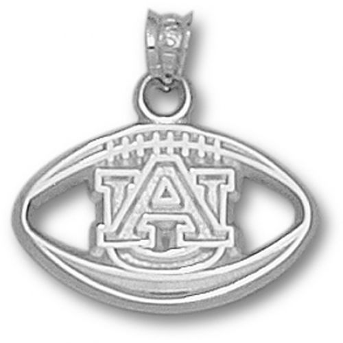 Auburn University ""Au"" Pierced Football Pendant Tigers