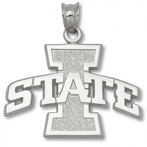 Iowa State Pierced ""I State"" Logo Pendant - Cyclones