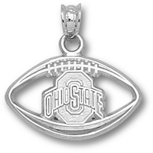Ohio State Athletic ""O"" Football Pendant - 925 Silver