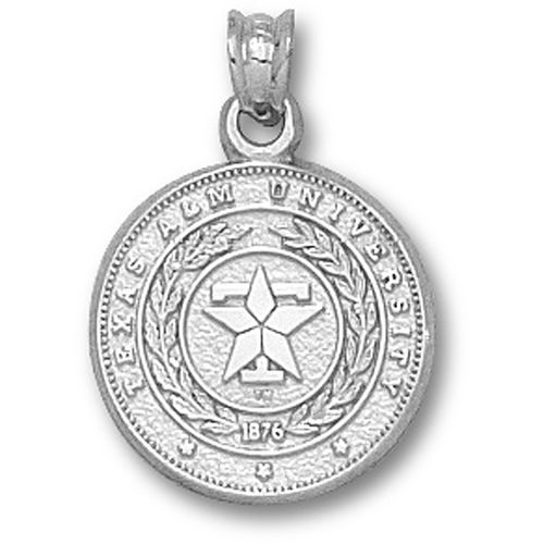 Texas a&M Polished Seal Pendant - Sterling Silver