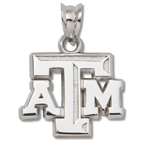 Texas a&M University ""Atm"" Pendant - Sterling Silver