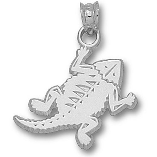Texas Christian New Horned Frog Pendant Sterling Silver