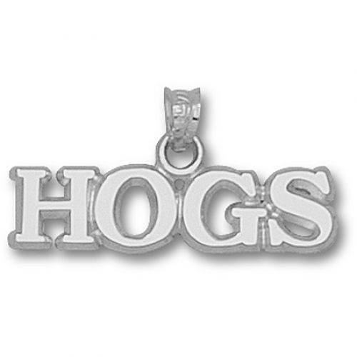 University of Arkansas ""Hogs"" Pendant - Sterling Silver