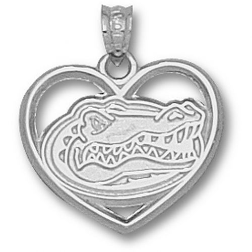 University of Florida Gators - Gator Head Heart Pendant