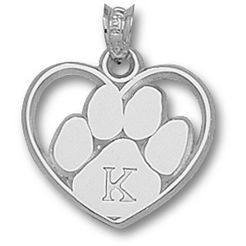 University of Kentucky Wildcats - Paw ""K"" Heart Pendant
