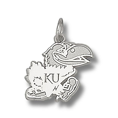 Sterling Silver University of Kansas Jayhawks Polished Jayhawk Pendant