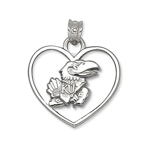 University of Kansas Jayhawks - Jayhawk Heart Pendant