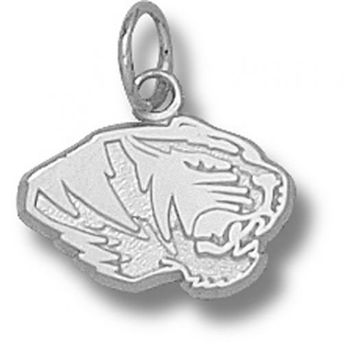Sterling Silver University of Missouri Tigers - Tiger Head Pendant
