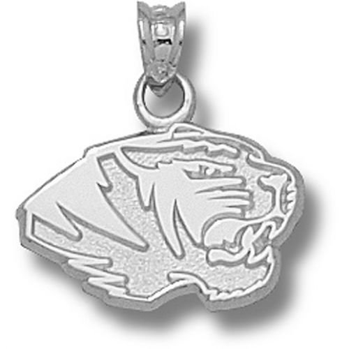 Sterling Silver University of Missouri Tigers - Tiger Head Pendant New
