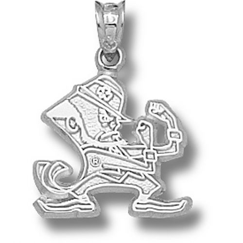 Notre Dame Fighting Irish Leprechaun Pendant - Silver
