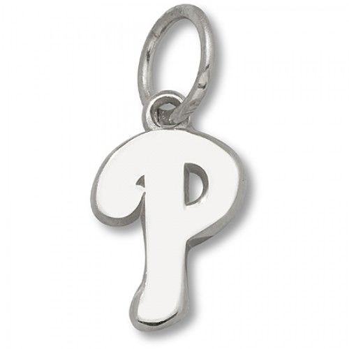 Sterling Silver Philadelphia Phillies ""P"" Logo Pendant