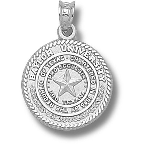 Baylor University Bears Seal Pendant - Sterling Silver