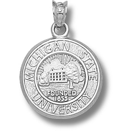 Michigan State University Spartans School Seal  Pendant