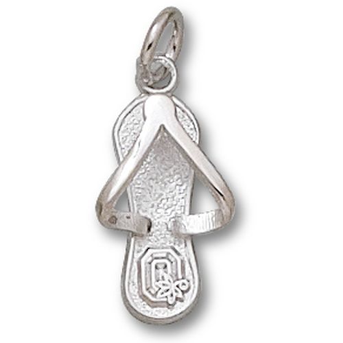 Ohio State Univ. Buckeyes Block ""O"" Flip Flop Pendant