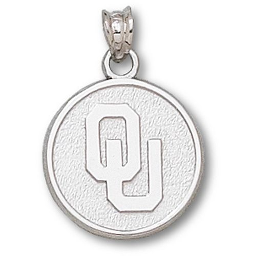 Unisex - University of Oklahoma Round ""Ou"" Pendant
