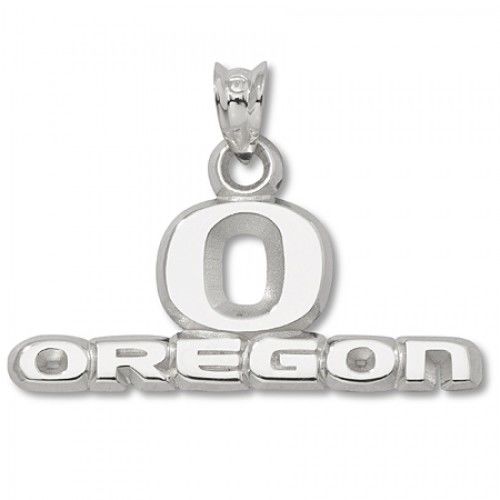 Unisex - University of Oregon ""O Oregon"" Pendant Silver