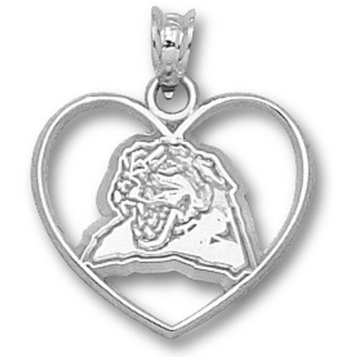 Womans - University of Pittsburgh Panther Heart Pendant