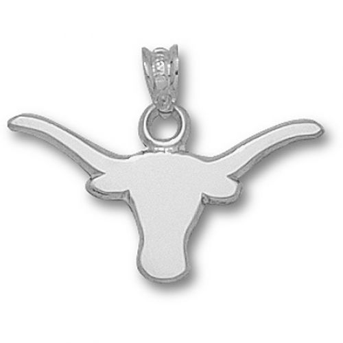 Unisex - Univ. of Texas Solid Longhorn Pendant - Silver