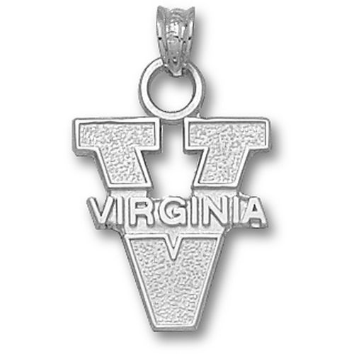 University of Virginia ""V"" with Virginia Pendant Silver