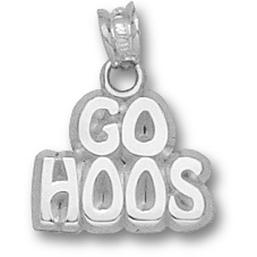 University of Virginia ""Go Hoos"" Pendant - Silver