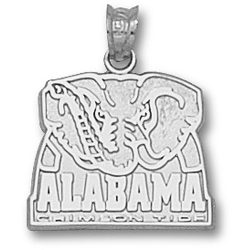 Alabama Crimson Tide ""Alabama"" Elephant Logo Pendant
