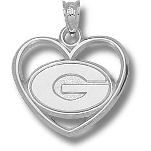 University of Georgia Bulldogs ""G"" Heart Pendant