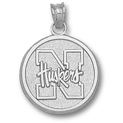 Round ""N Huskers"" Pendant University Nebraska Huskers