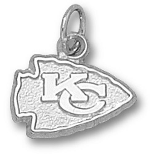 Kc"" Logo Pendant Kansas City Chiefs in Sterling Silver