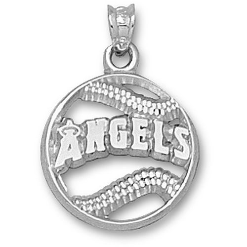 Los Angeles Angels New Pierced Baseball Pendant - Mlb