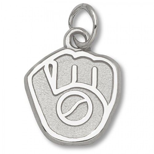 Milwaukee Brewers Glove Pendant - Mlb Jewelry