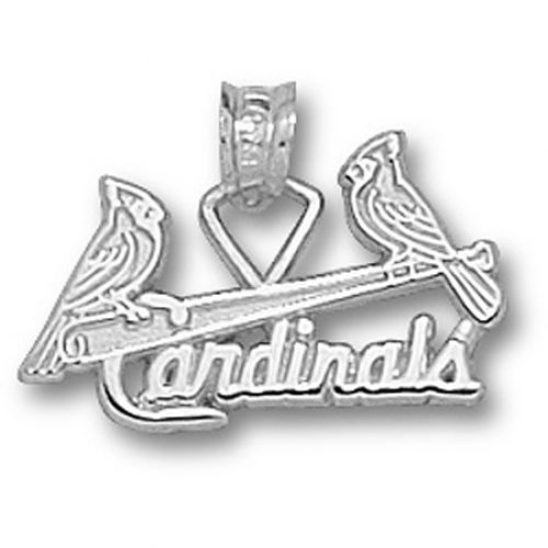 St. Louis Cardinals Two Birds On Bat Pendant - Mlb