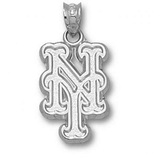 New York Mets ""Ny"" Pendant Sterling Silver