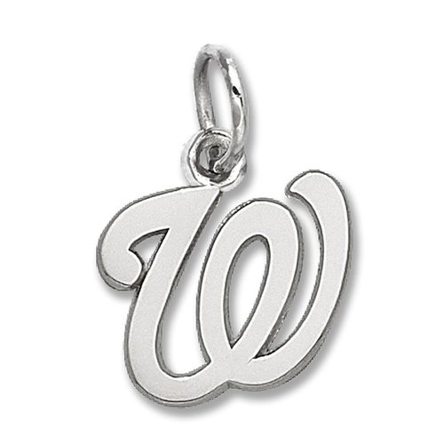 Washington Nationals ""W"" Pendant Sterling Silver