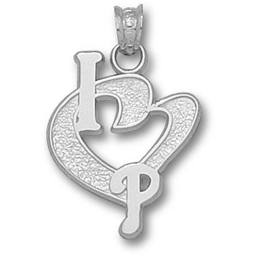 Philadelphia ""I Heart P"" Pendant Sterling Silver